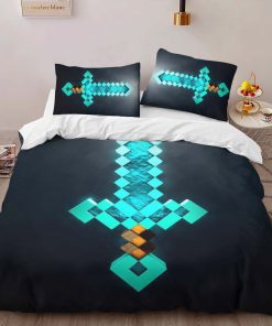 Alternative view of Housse De Couette Épée enchantée Minecraft Parure de lit Ensemble De Literie