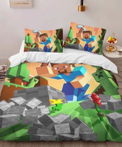 Alternative view of Housse De Couette Herobrine personnage Minecraft 1013 Parure de lit Ensemble De Literie