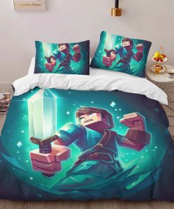Alternative view of Housse De Couette Herobrine personnage principal Minecraft Parure de lit Ensemble De Literie