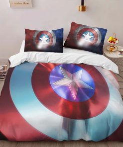 Alternative view of Housse De Couette Marvel Legends Bouclier Captain America Parure de lit Ensemble De Literie
