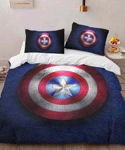 Alternative view of Housse De Couette Marvel Legends Bouclier Captain America 2 Parure de lit Ensemble De Literie