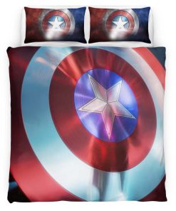 Housse De Couette Marvel Legends Bouclier Captain America Parure de lit Ensemble De Literie