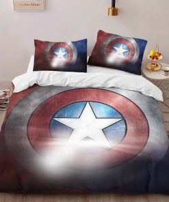 Alternative view of Housse De Couette Marvel Legends Bouclier Captain America 4 Parure de lit Ensemble De Literie